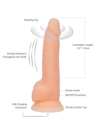 8" Rotating & Vibrating Dong